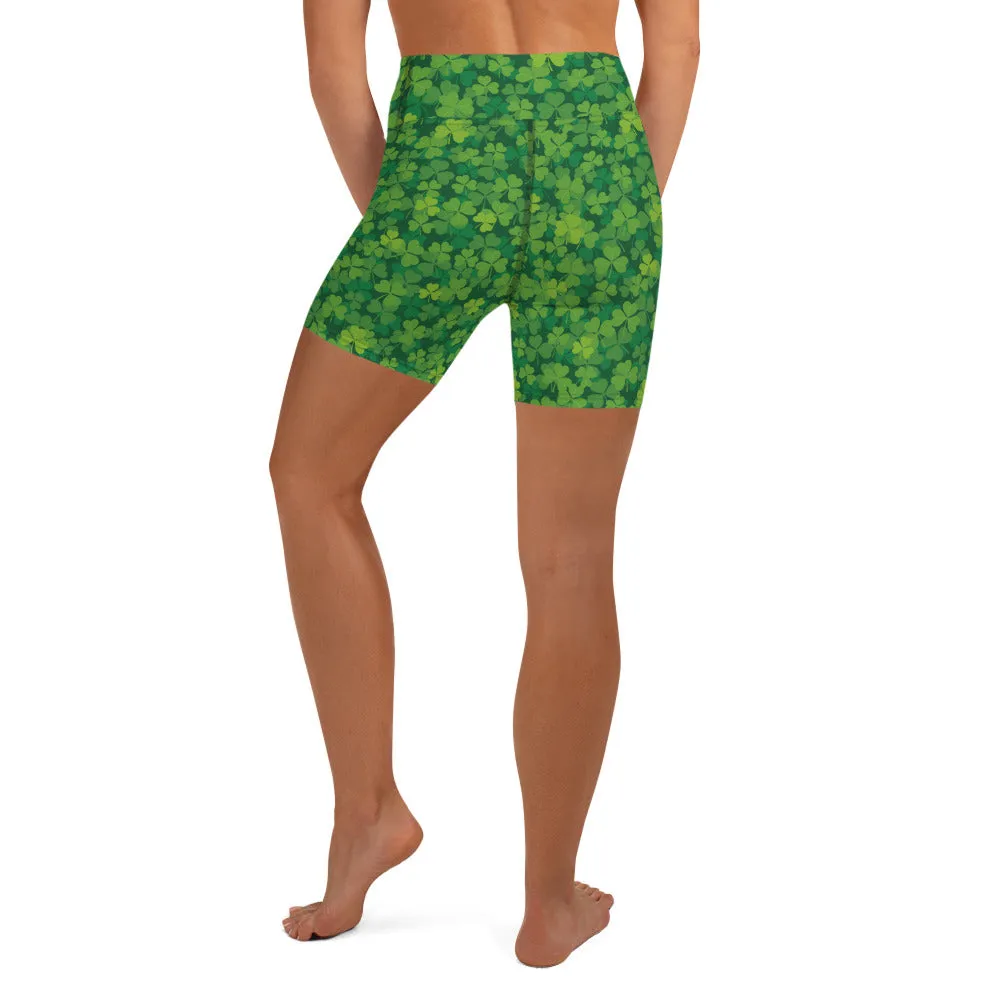 Shamrocks Yoga Shorts