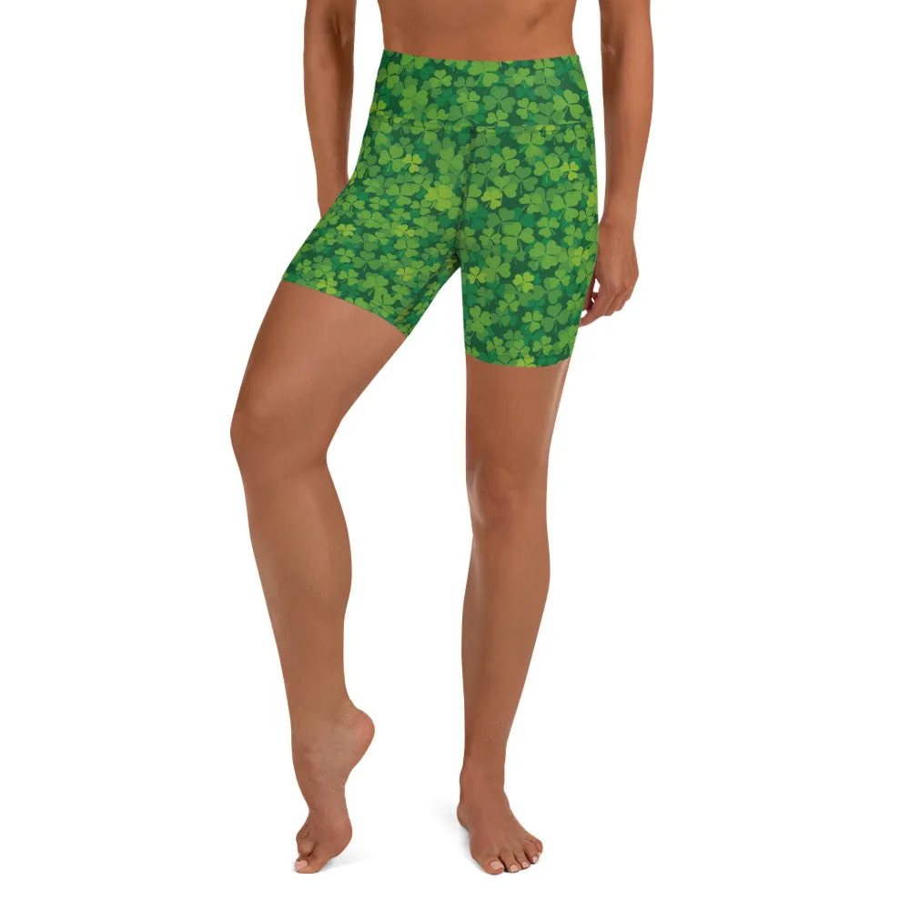 Shamrocks Yoga Shorts