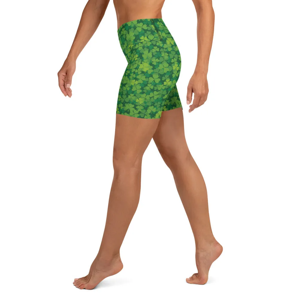 Shamrocks Yoga Shorts