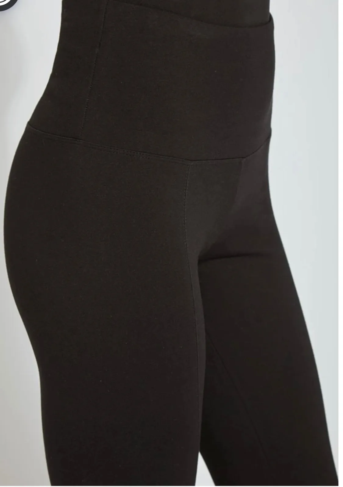 Signature Center Seam Black Leggings
