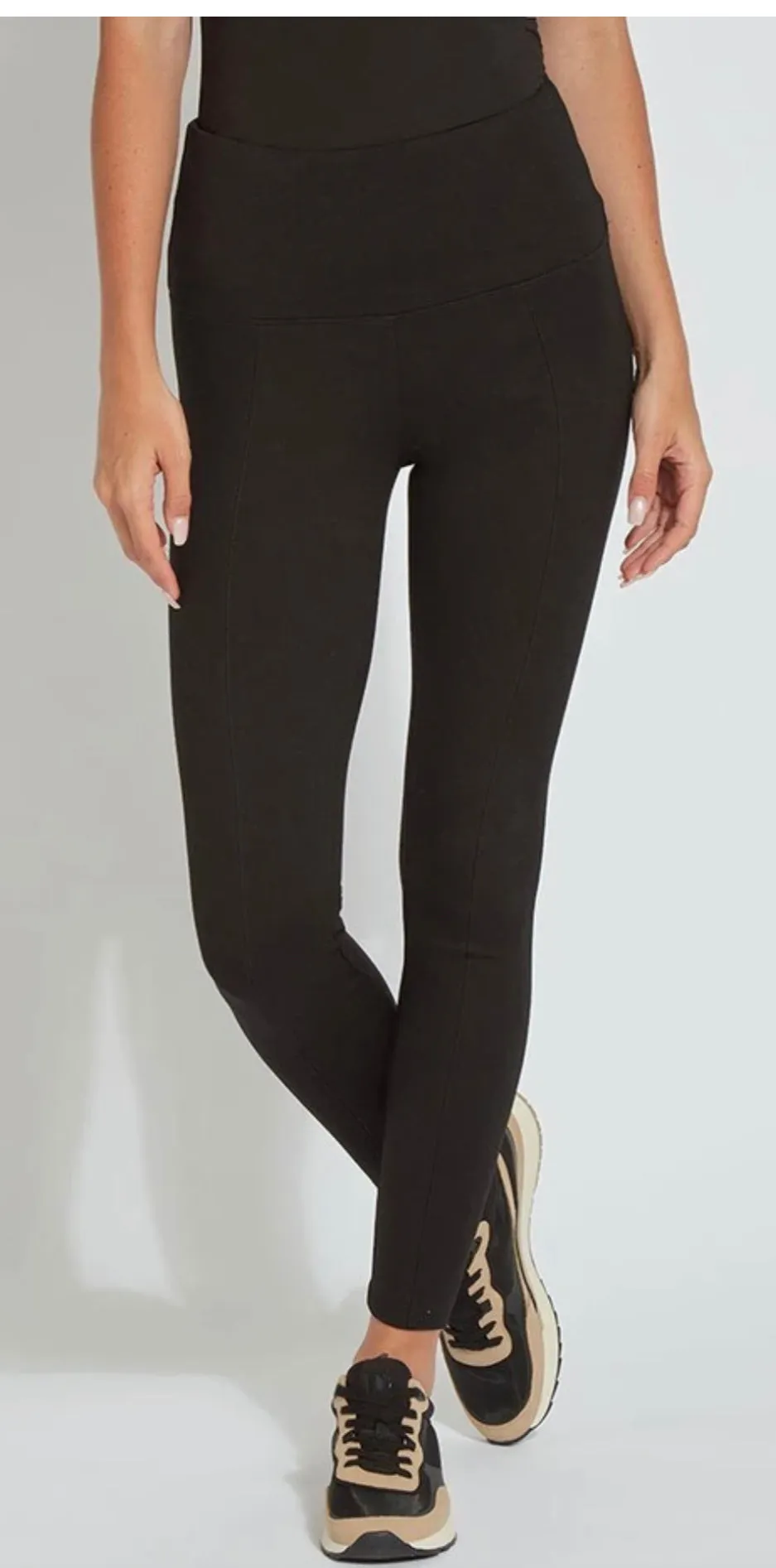Signature Center Seam Black Leggings