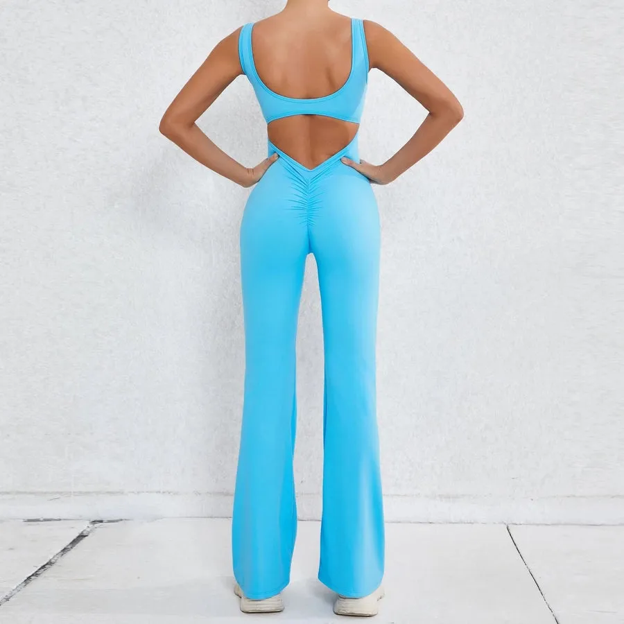 Simple Style Solid Color Nylon Cotton Blend Tracksuit Jumpsuits