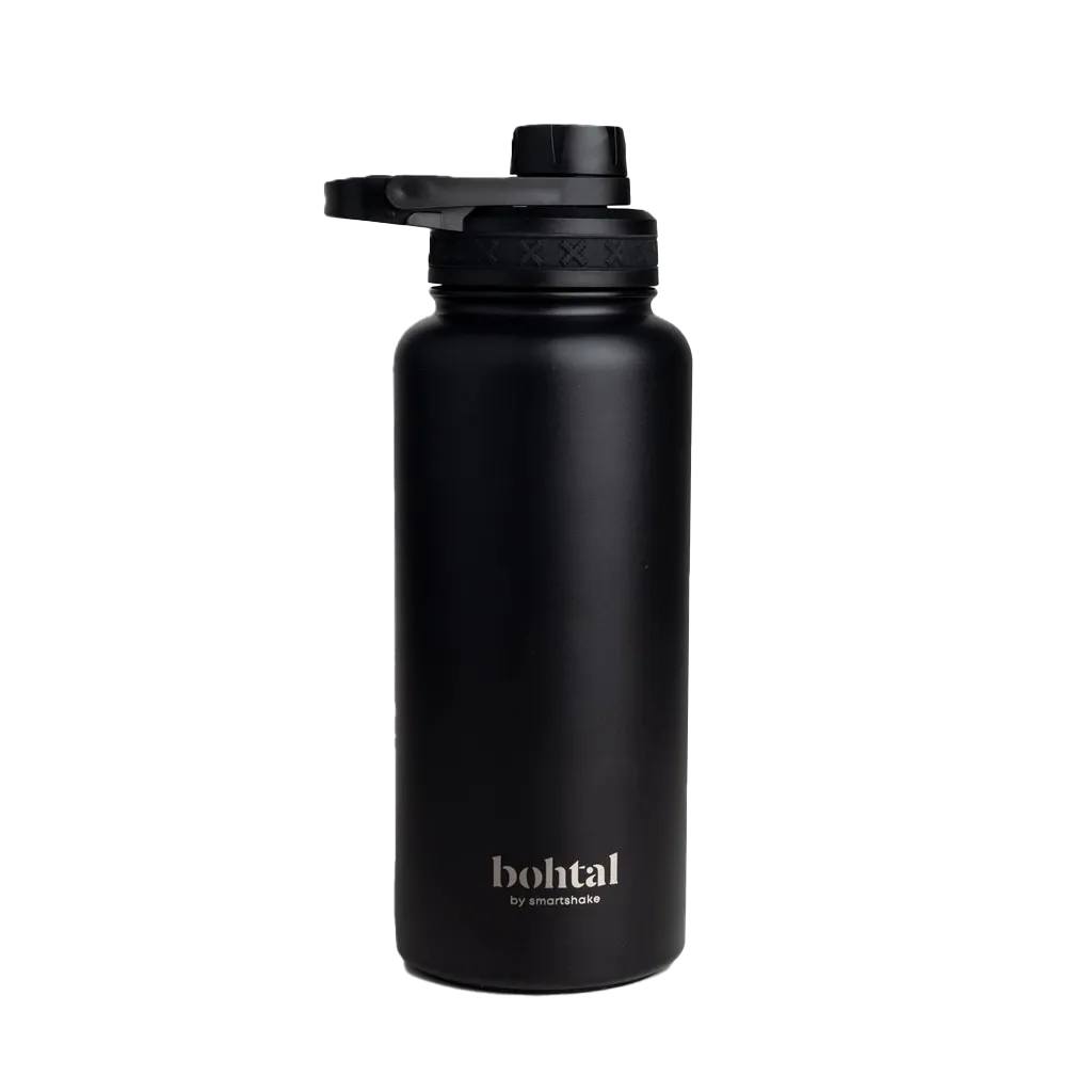SmartShake Bohtal Insulated Sports Bottle, Black 960 ml