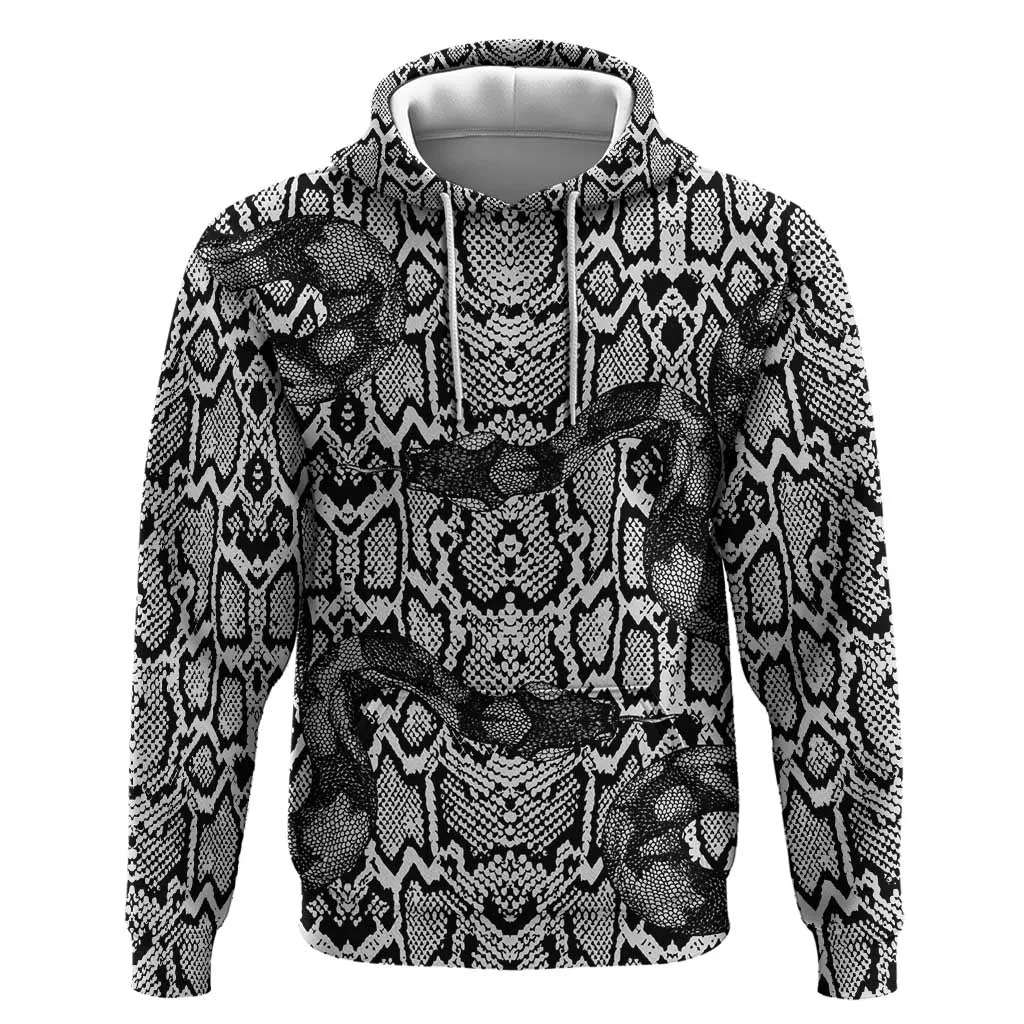 Snake African Skin Animals Pattern Zip Hoodie LT15