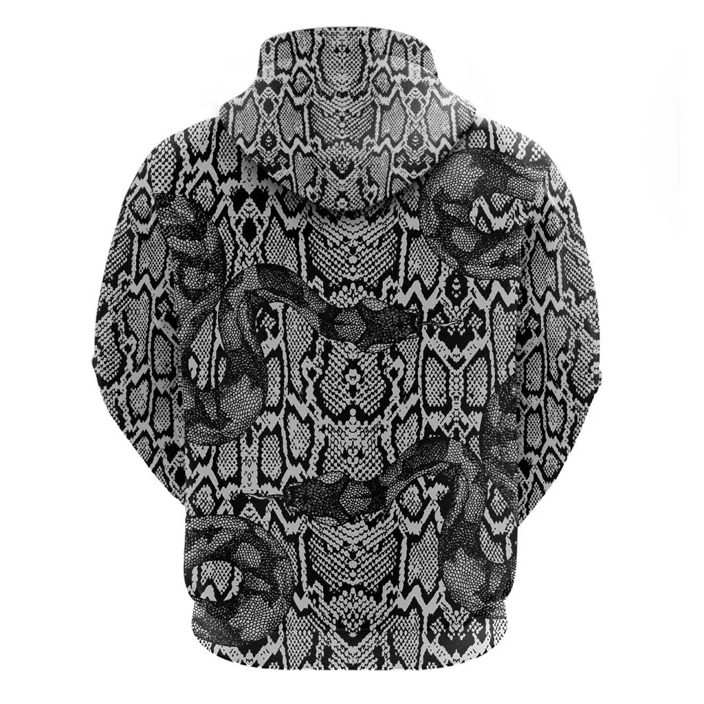 Snake African Skin Animals Pattern Zip Hoodie LT15