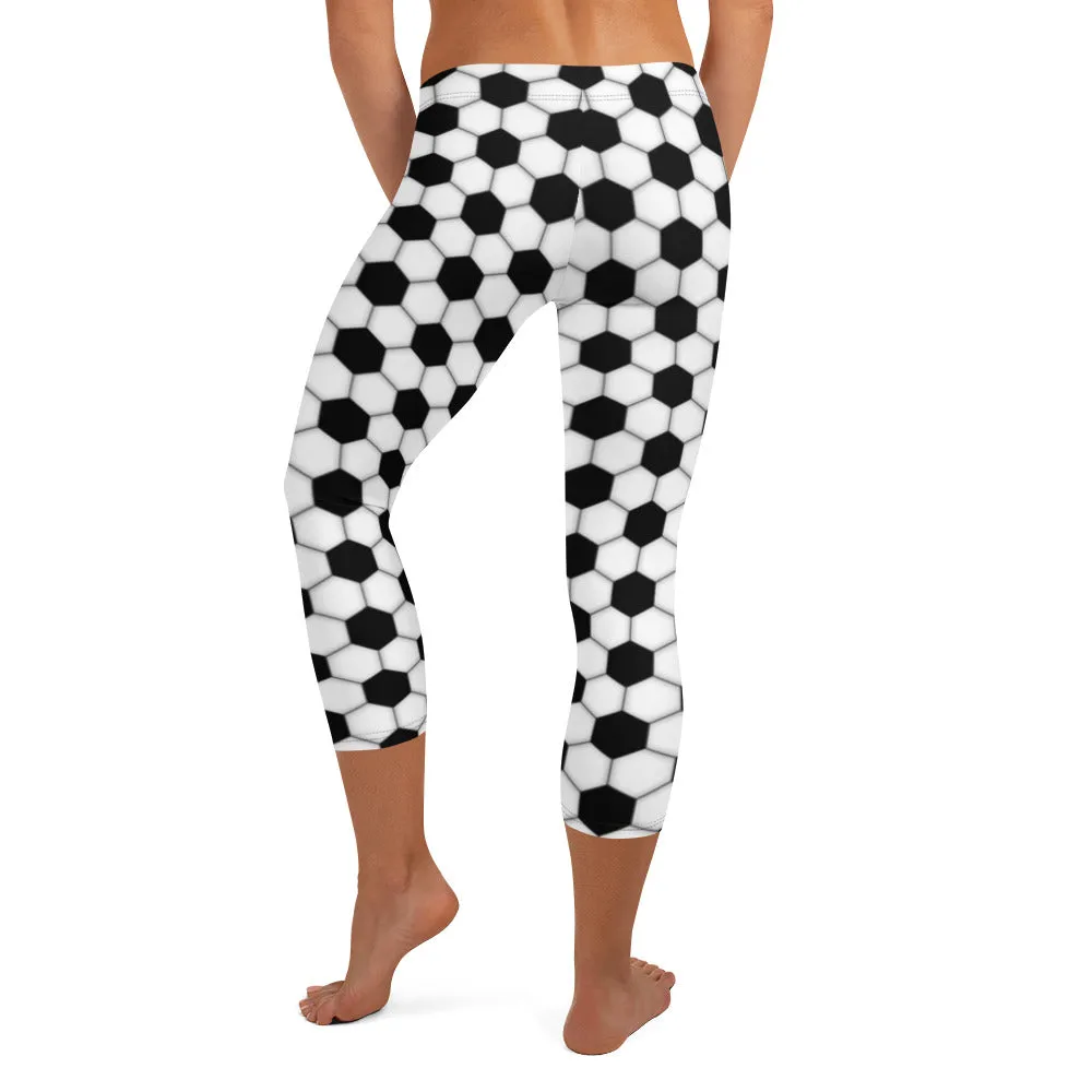 Soccer Mid-waist Capri Leggings
