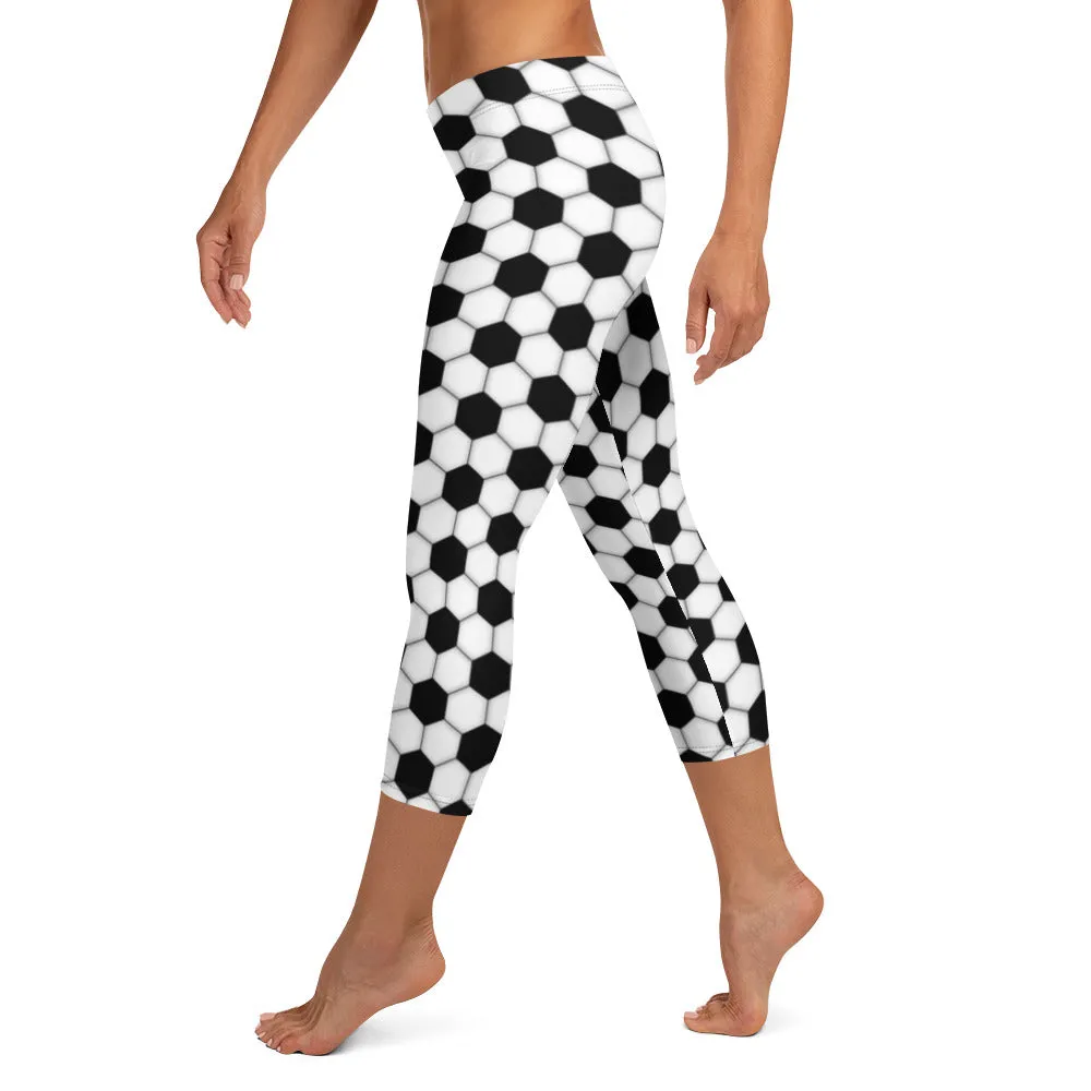 Soccer Mid-waist Capri Leggings