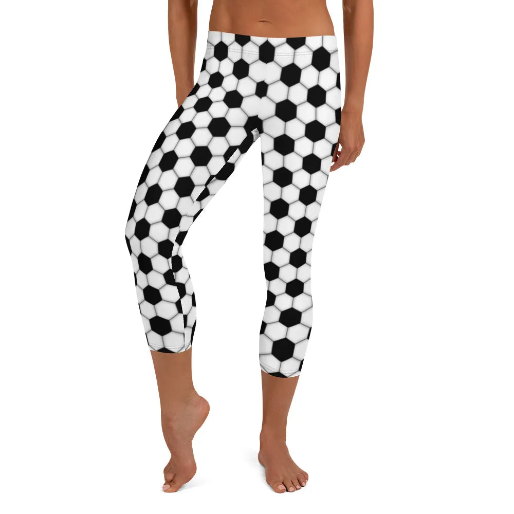 Soccer Mid-waist Capri Leggings