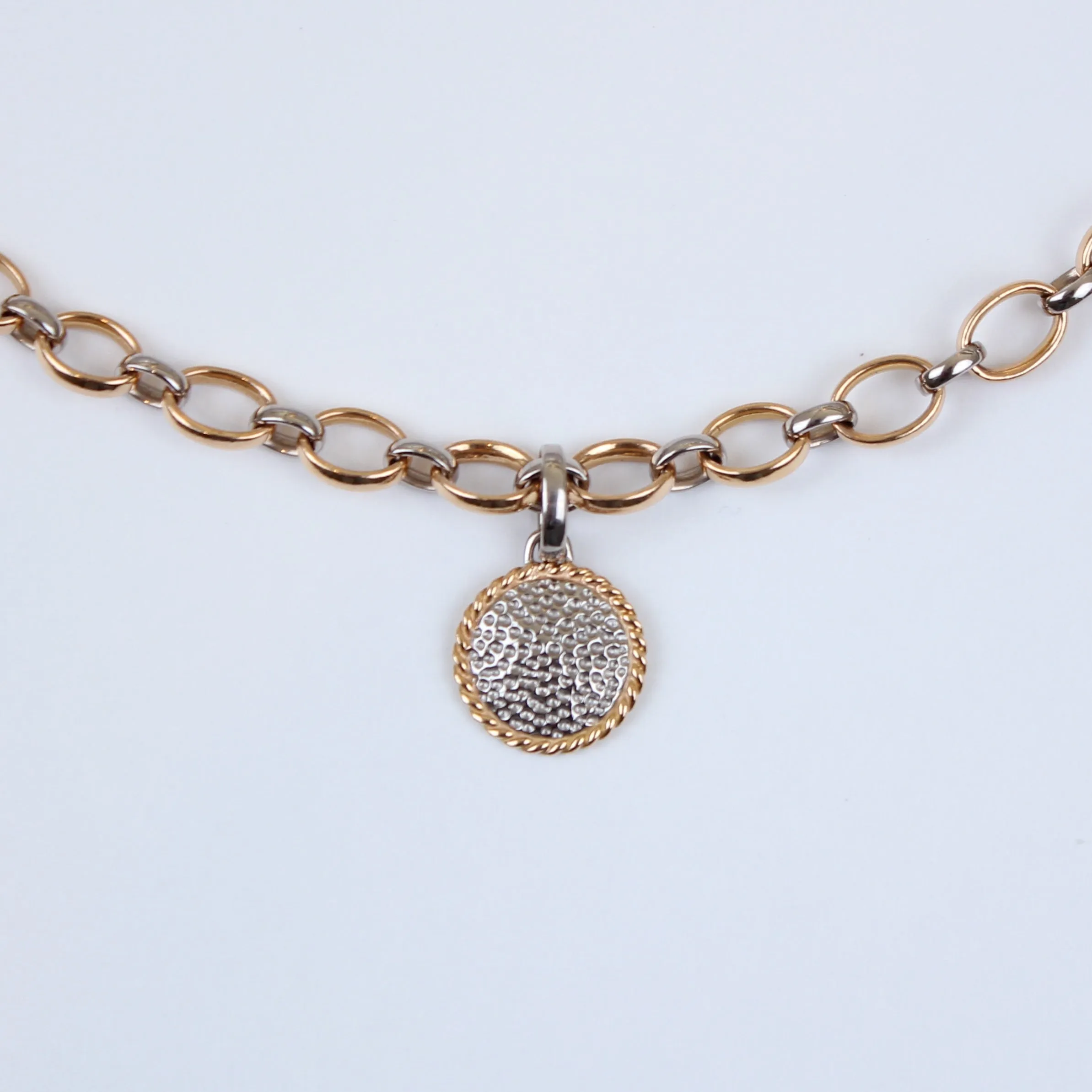 Sonoma "Twist" Golfball Pendant in 22K Apricot Gold and 18K Alpine Gold