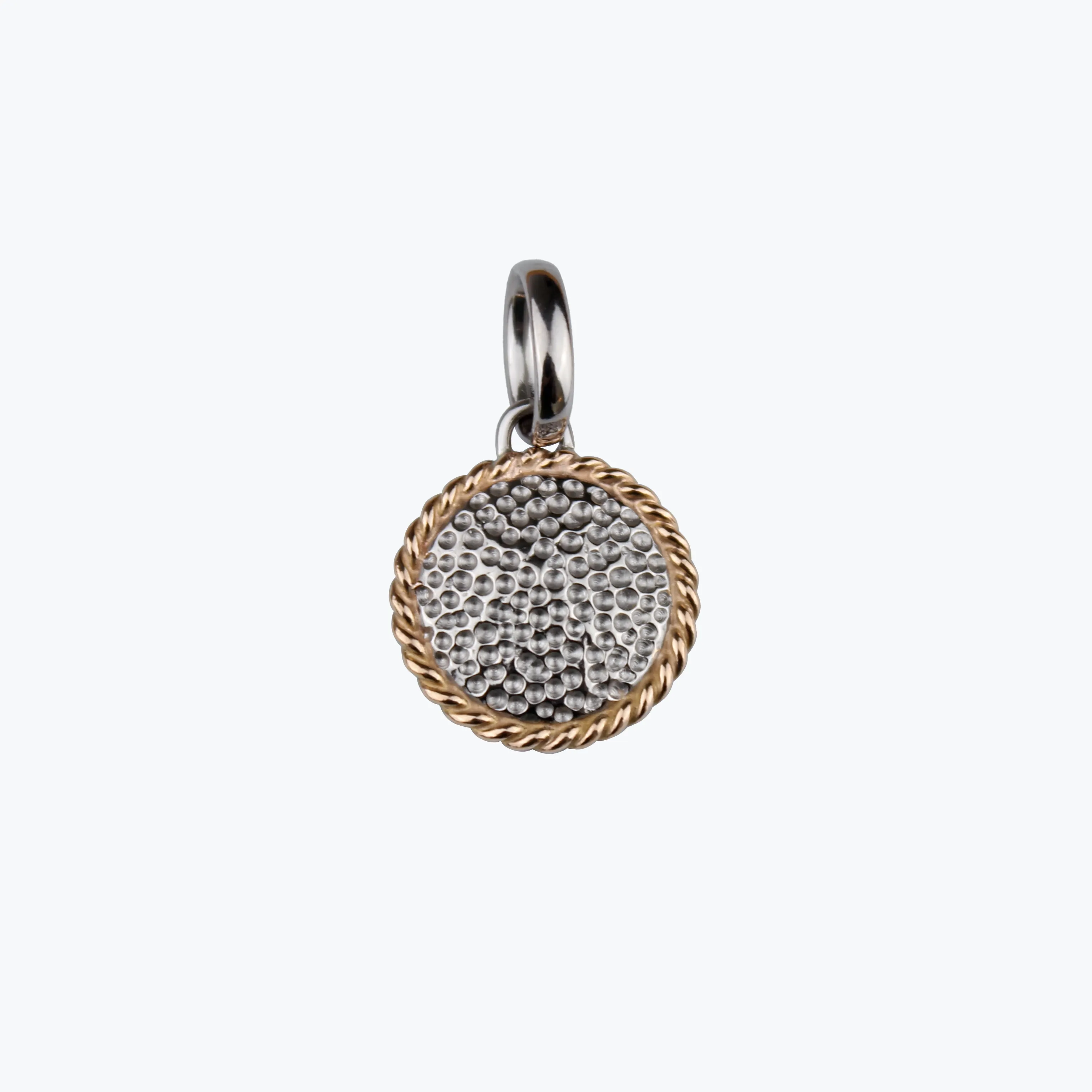 Sonoma "Twist" Golfball Pendant in 22K Apricot Gold and 18K Alpine Gold