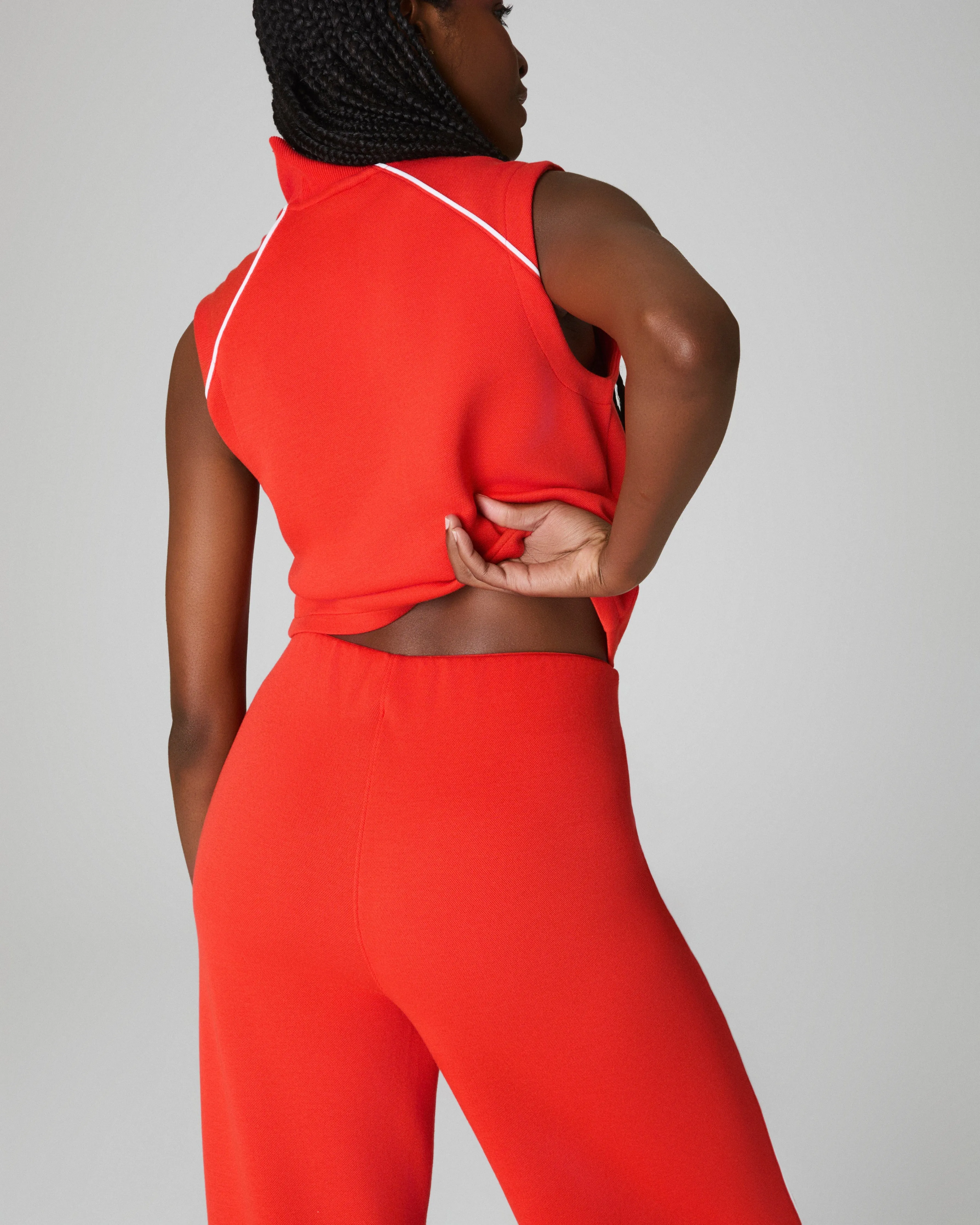 SPANX® AirEssentials Pique Sleeveless Mockneck Jumpsuit