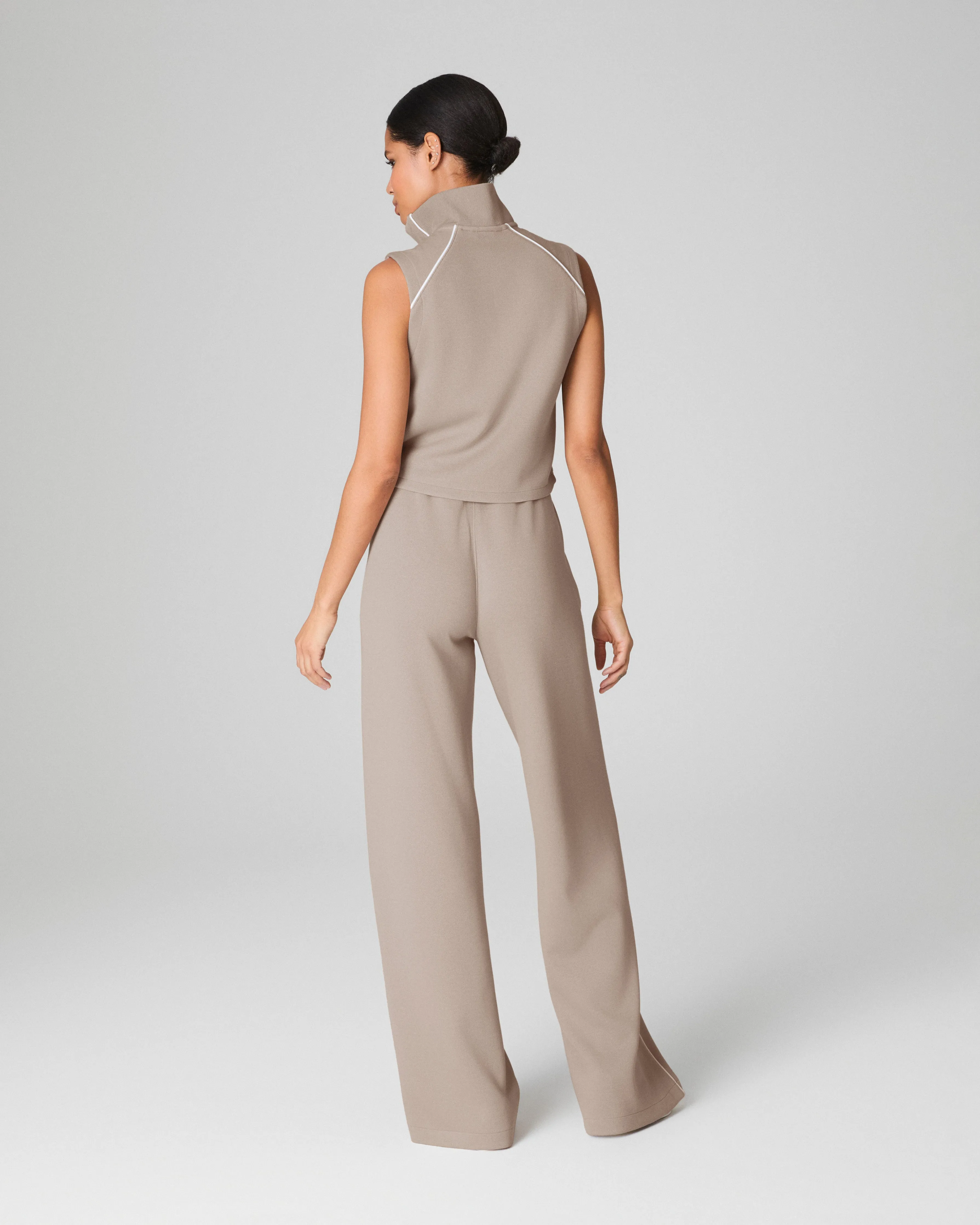 SPANX® AirEssentials Pique Sleeveless Mockneck Jumpsuit