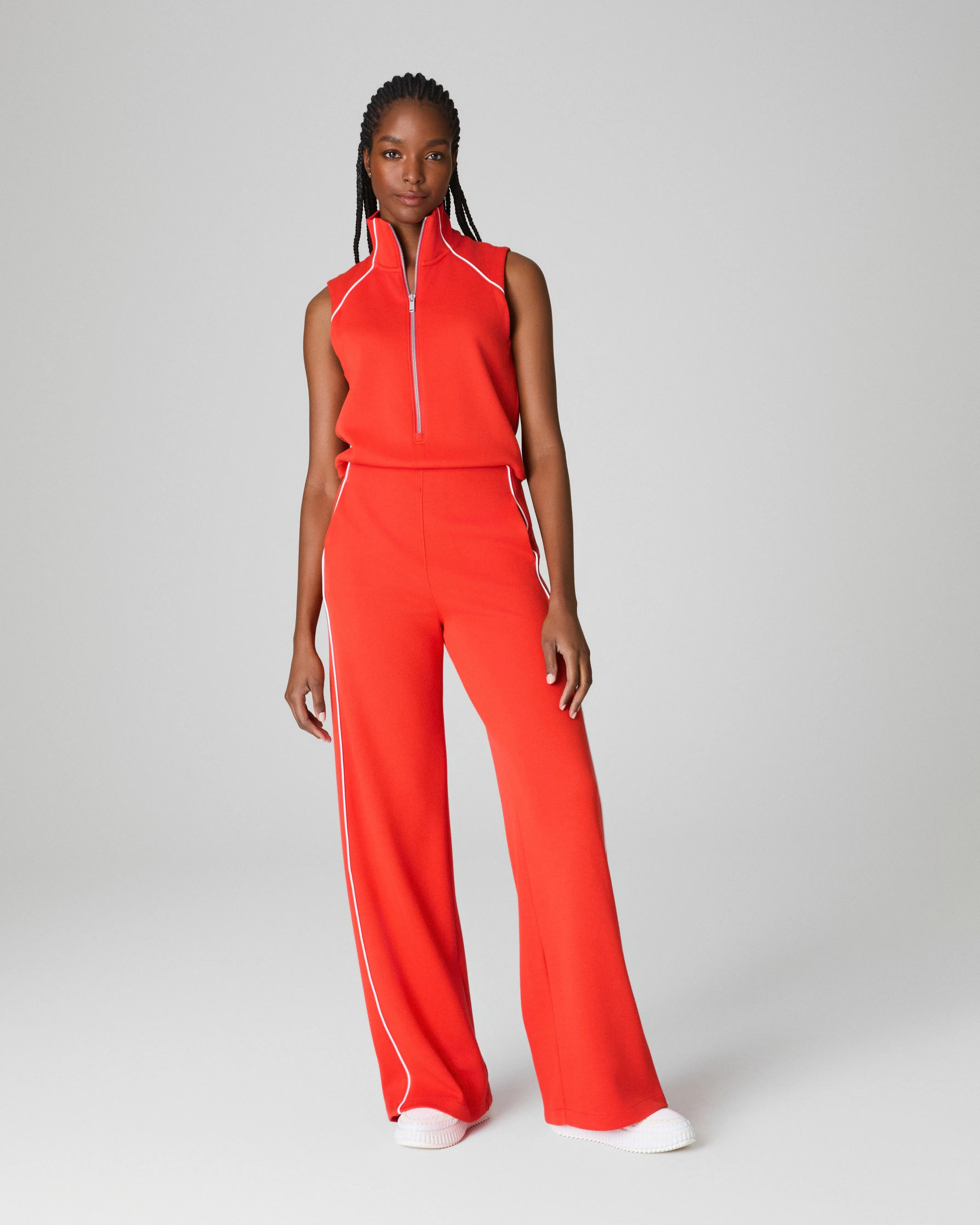 SPANX® AirEssentials Pique Sleeveless Mockneck Jumpsuit