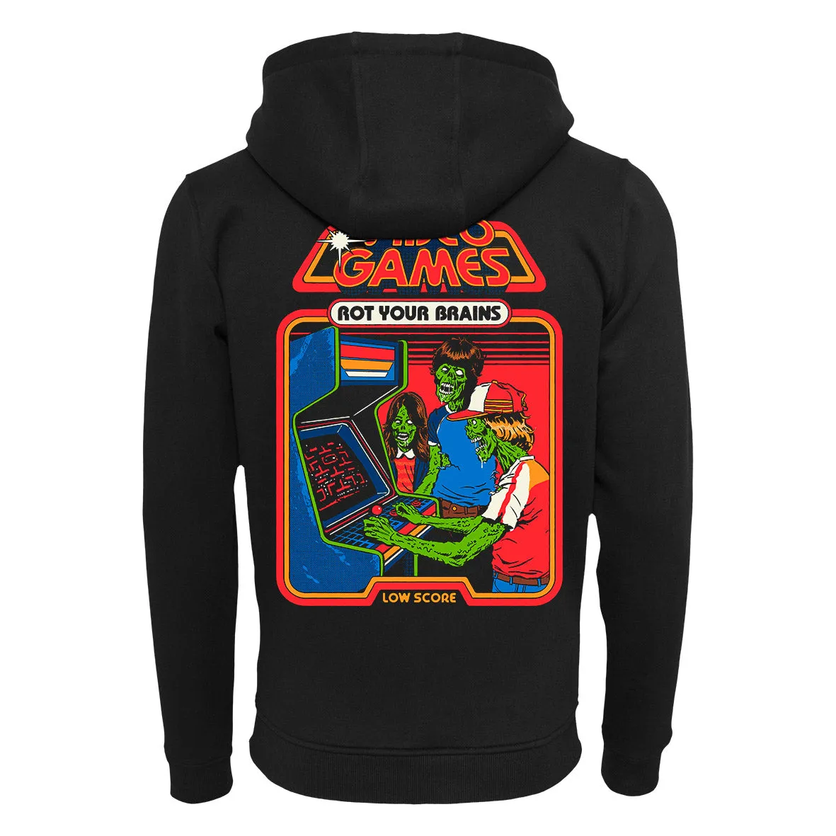Steven Rhodes - Video Games root your brains - Zip-Hoodie