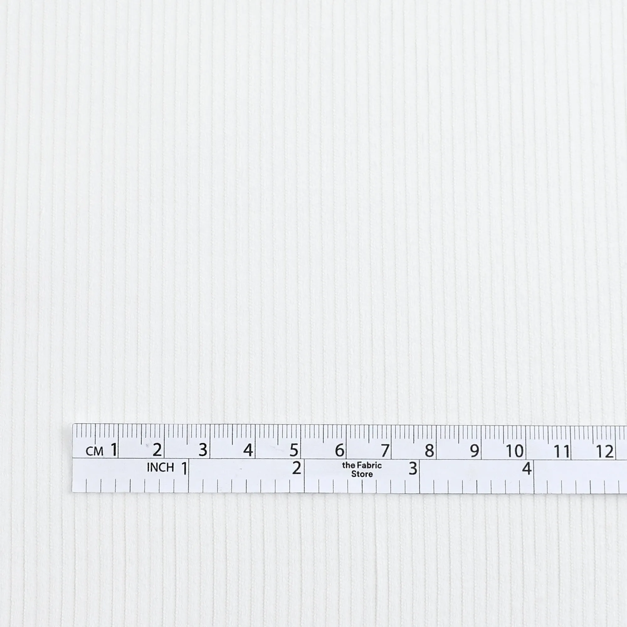 Stretch Cotton Corduroy - White