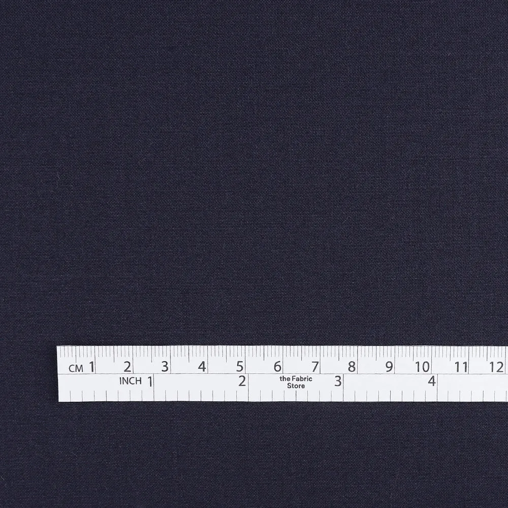 Stretch Poly / Wool Suiting - Ink