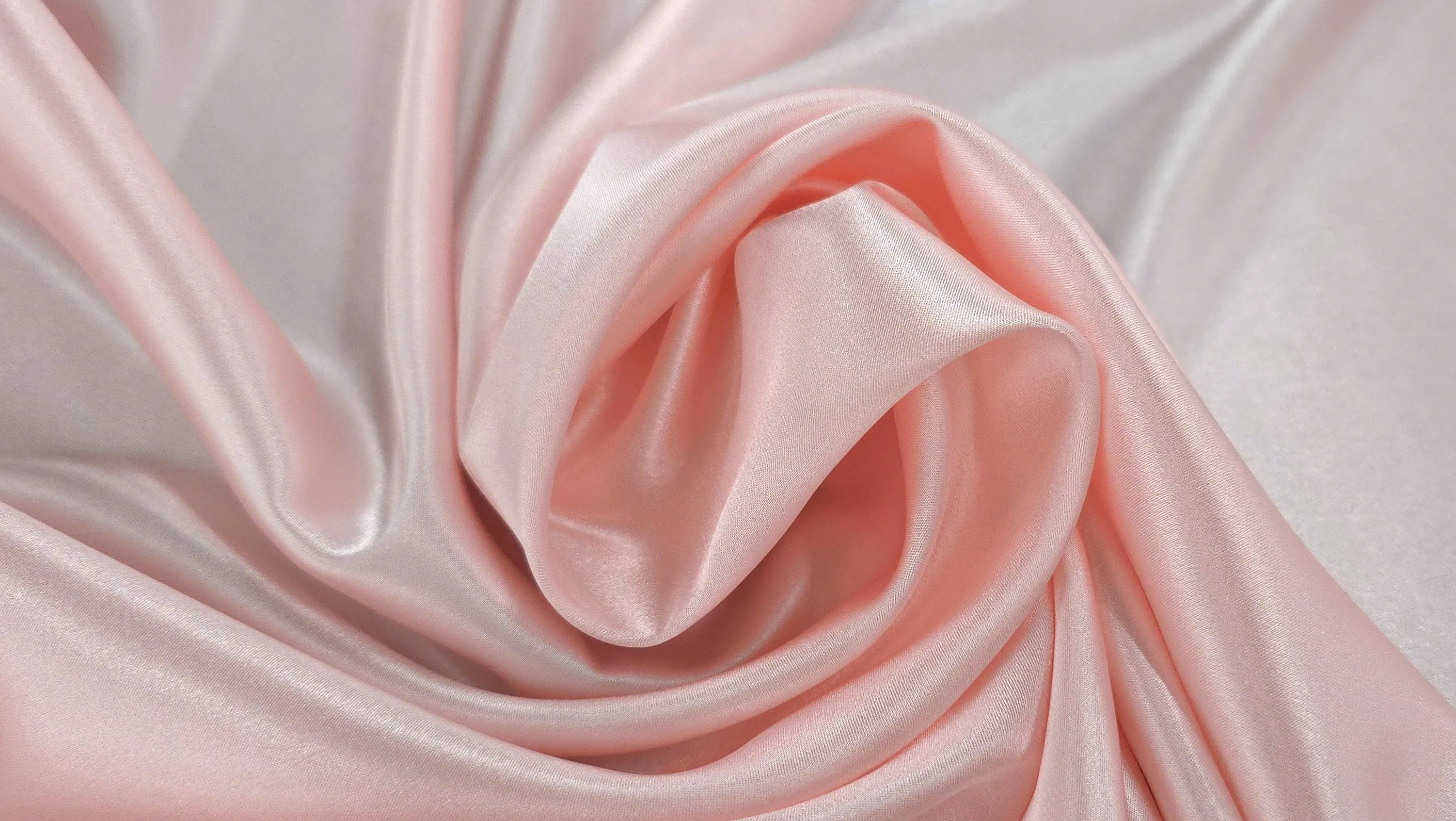 Stretch Satin Baby Pink