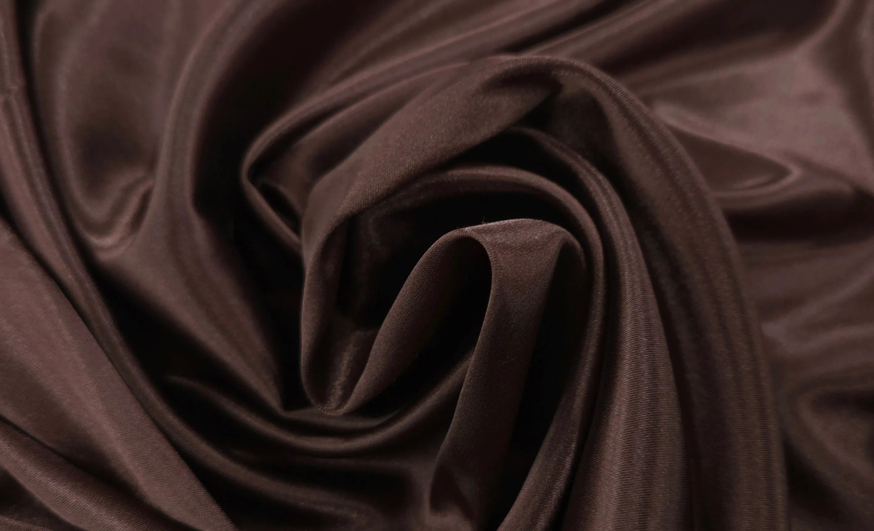 Stretch Satin Brown