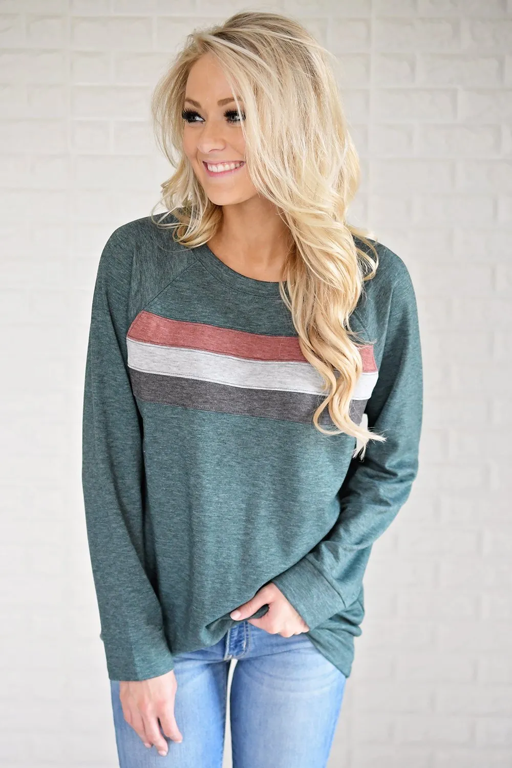 Stripes by the Fireside ~ Deep Teal