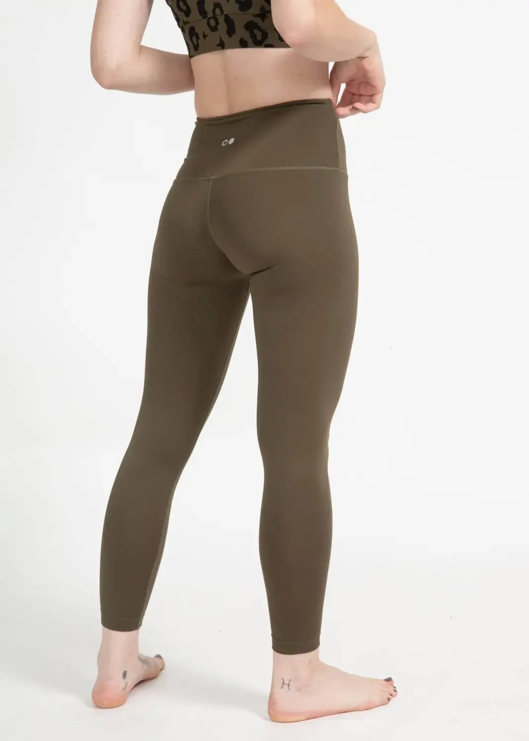 Surf & Yoga Leggings in Green Moss