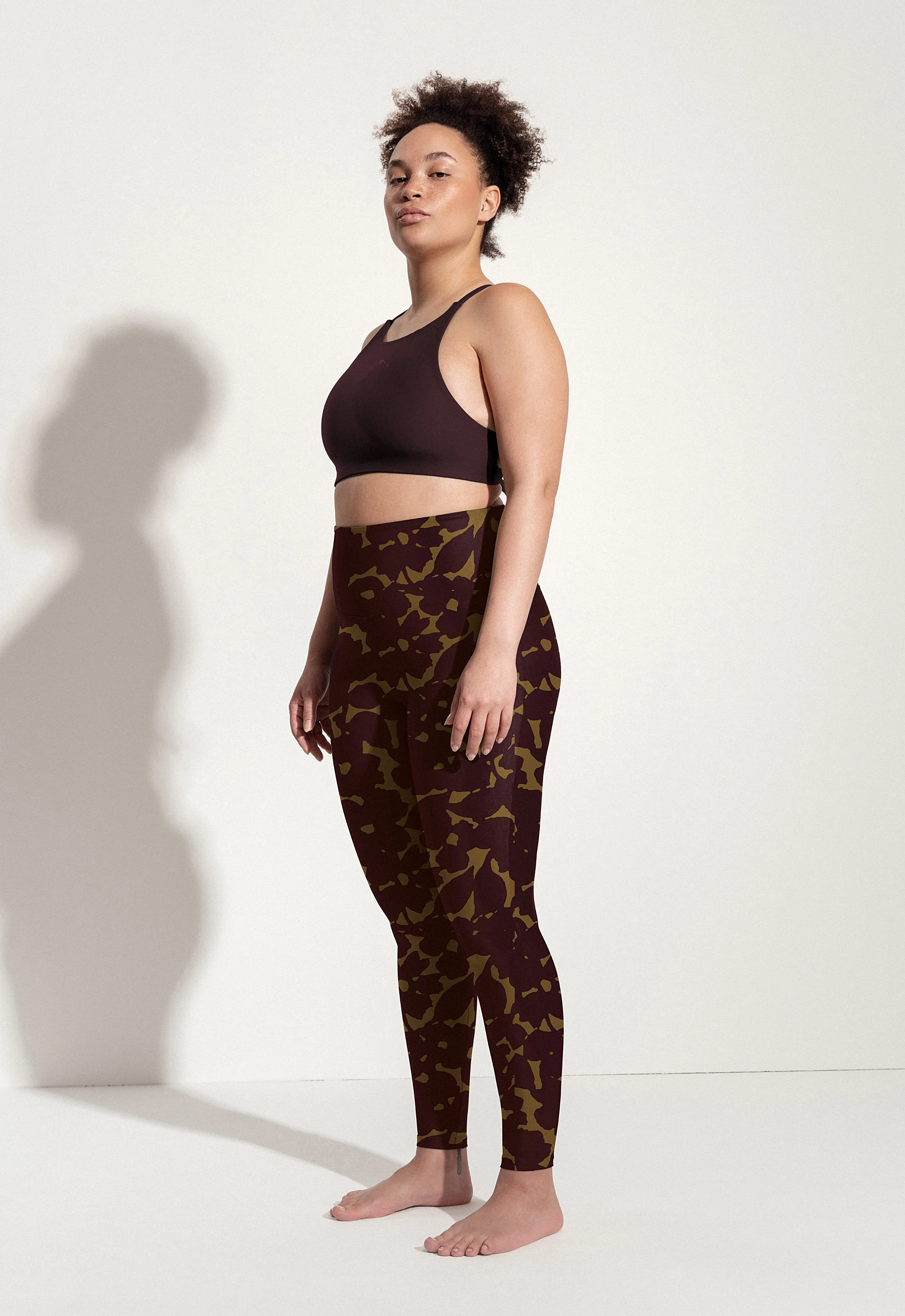 Surf & Yoga Leggings „Larimar“ in Hibiskus Print