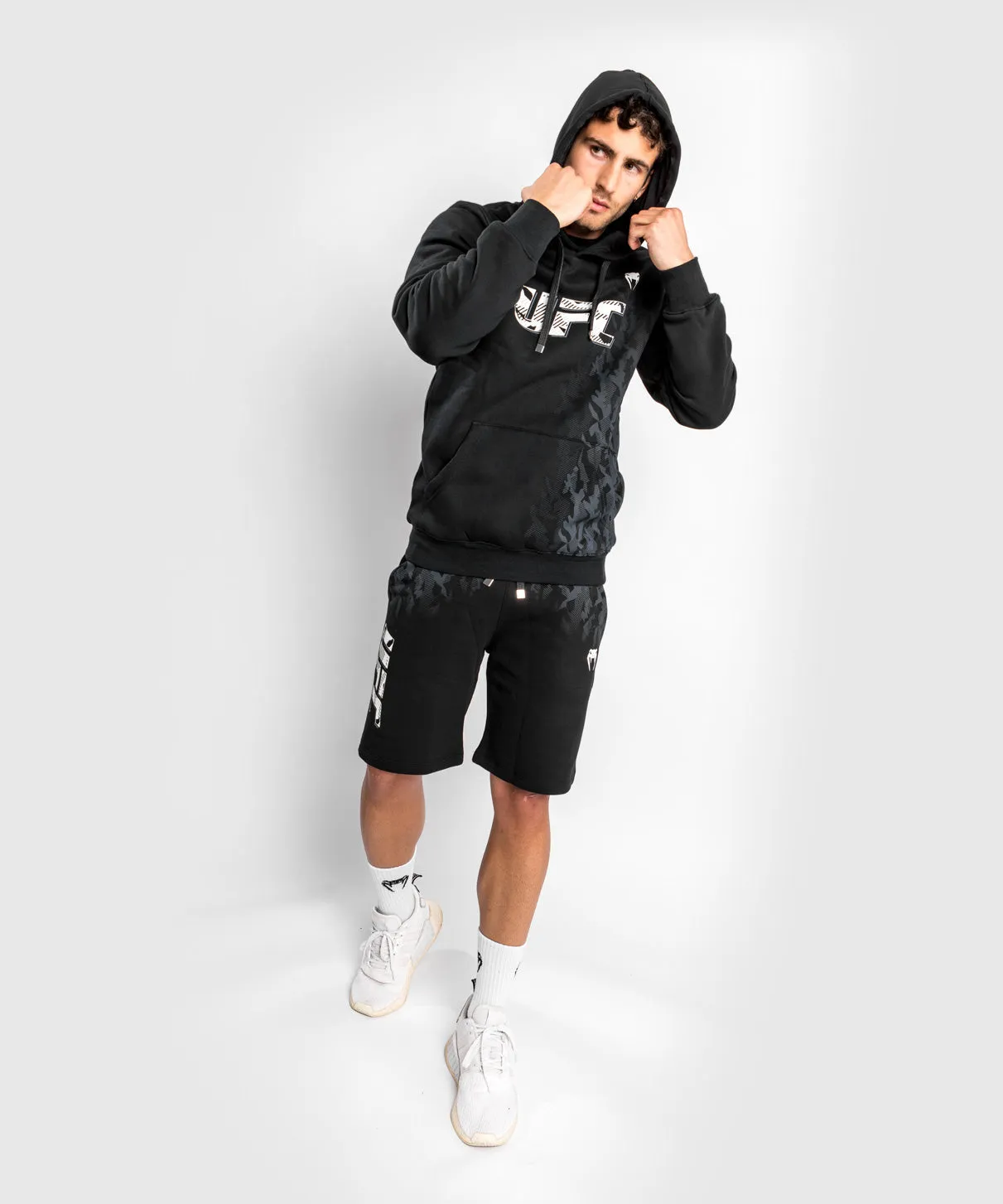 Sweatshirt à Capuche Homme UFC Venum Authentic Fight Week - Noir