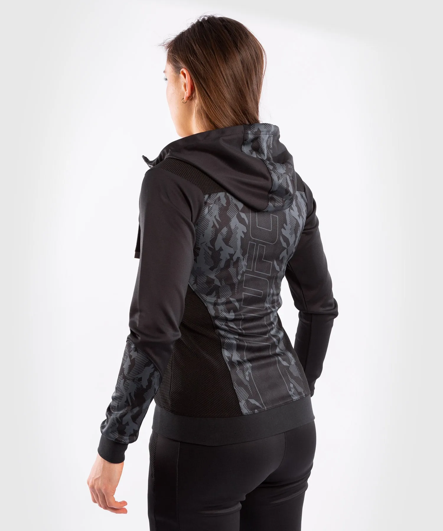Sweatshirt Zippé Femme UFC Venum Authentic Fight Week - Noir