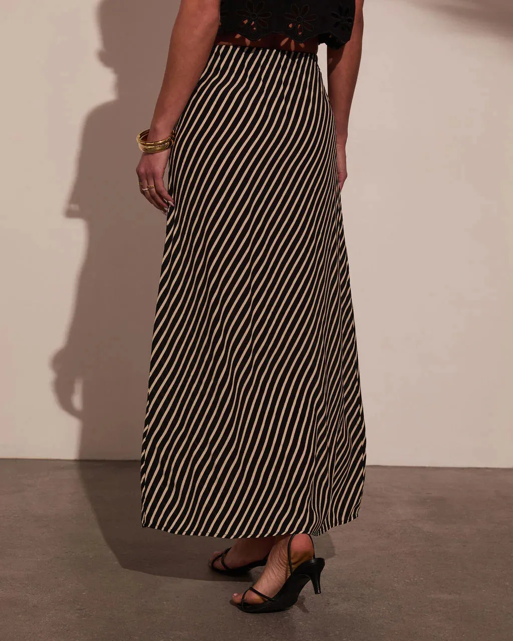 Sweet Haven Striped Maxi Skirt