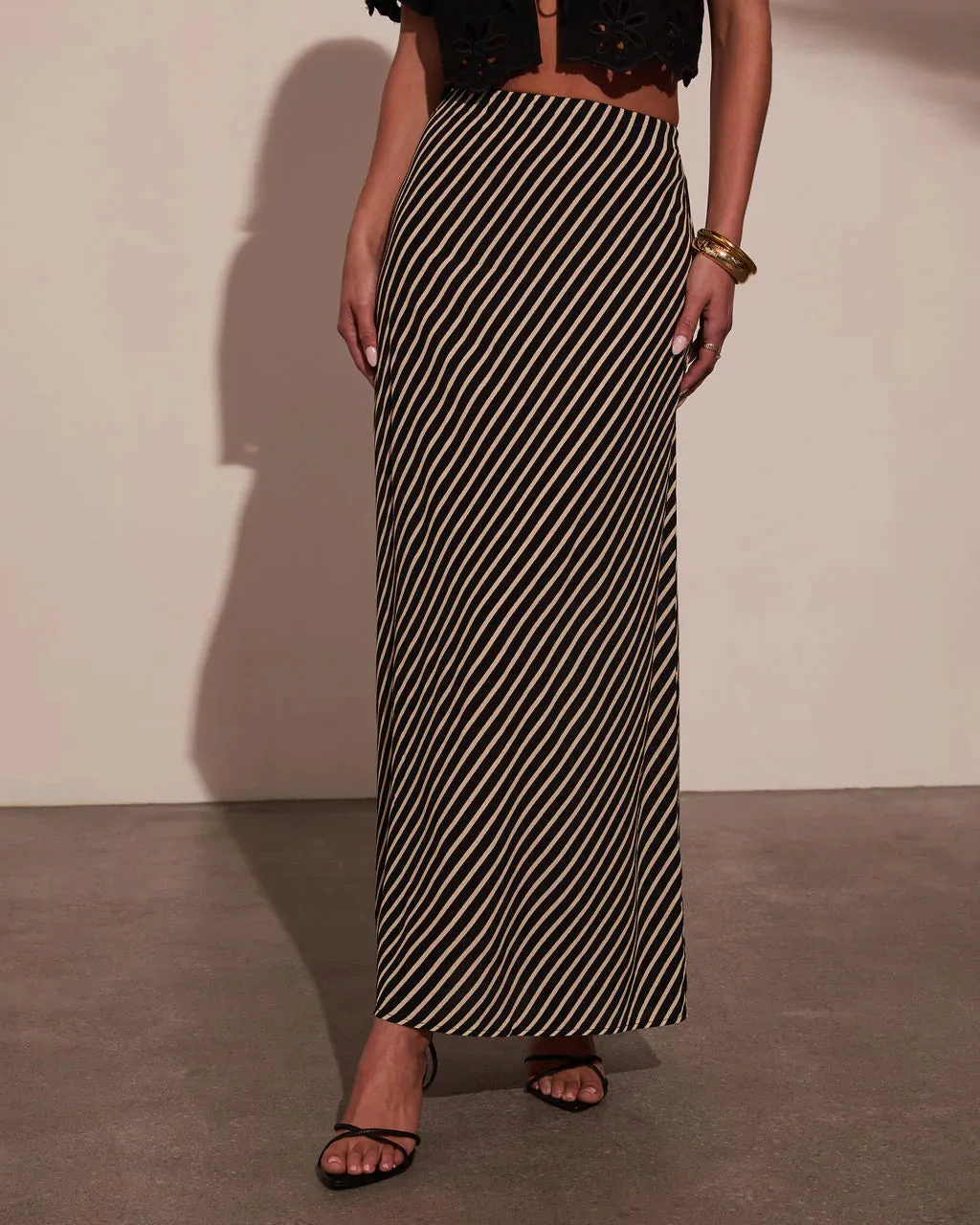 Sweet Haven Striped Maxi Skirt