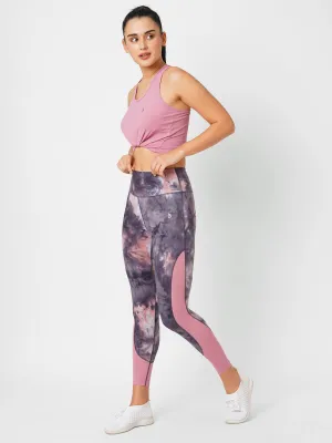 Sweet Pink Tie-dye High Rise Leggings