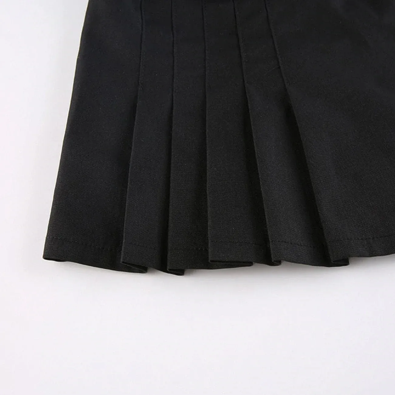 Techwear High Waist Buckle Cropped Skirt