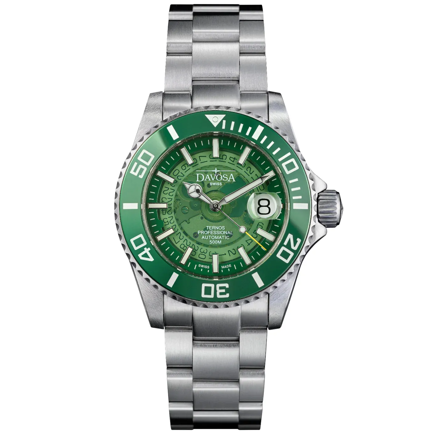 Ternos Professional Auto Nebulous 500m Green Diving Watch 16153570 Holiday package