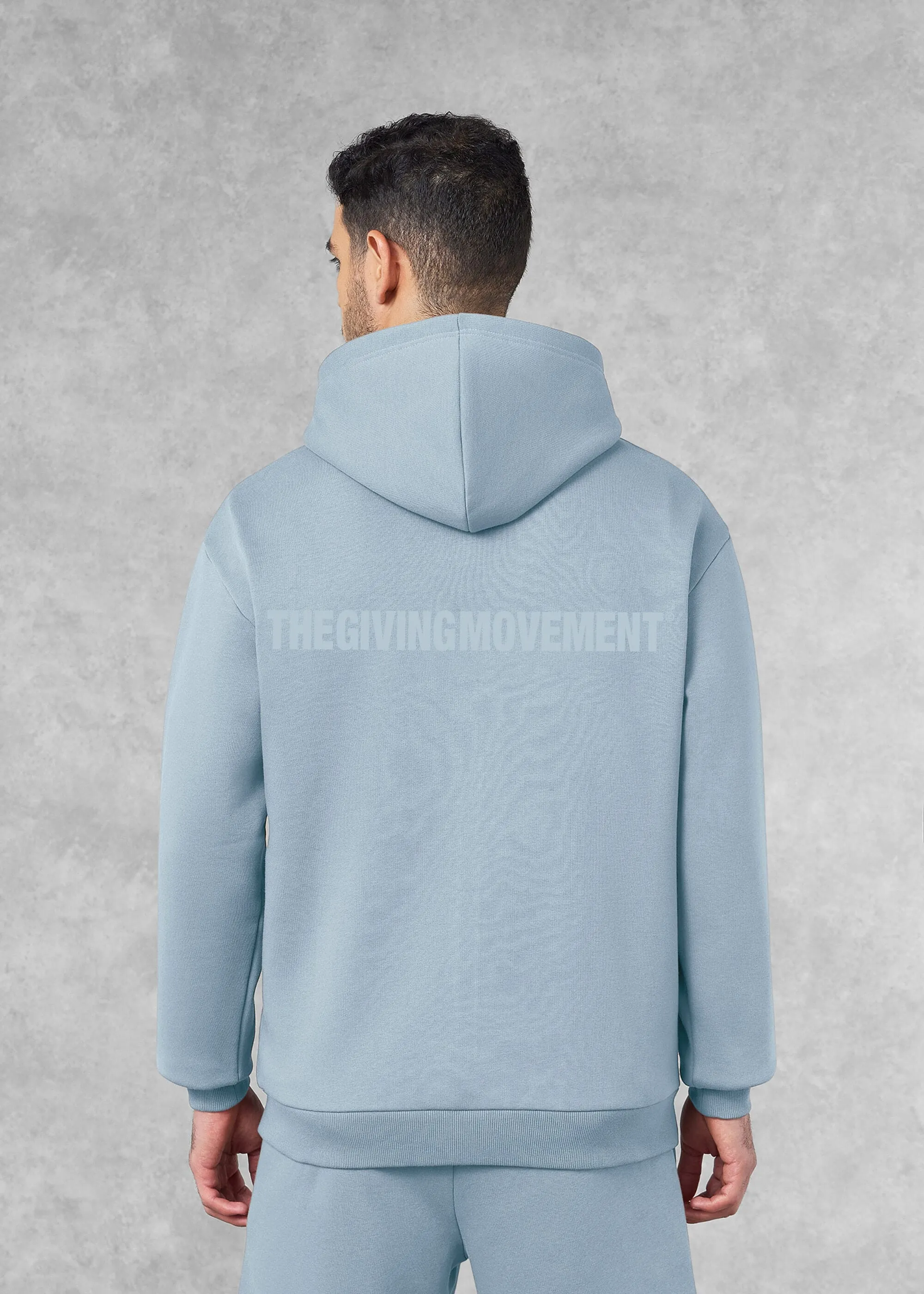 THE GIVING MOVEMENT COTTON OVERSIZED ZIP HOODIE