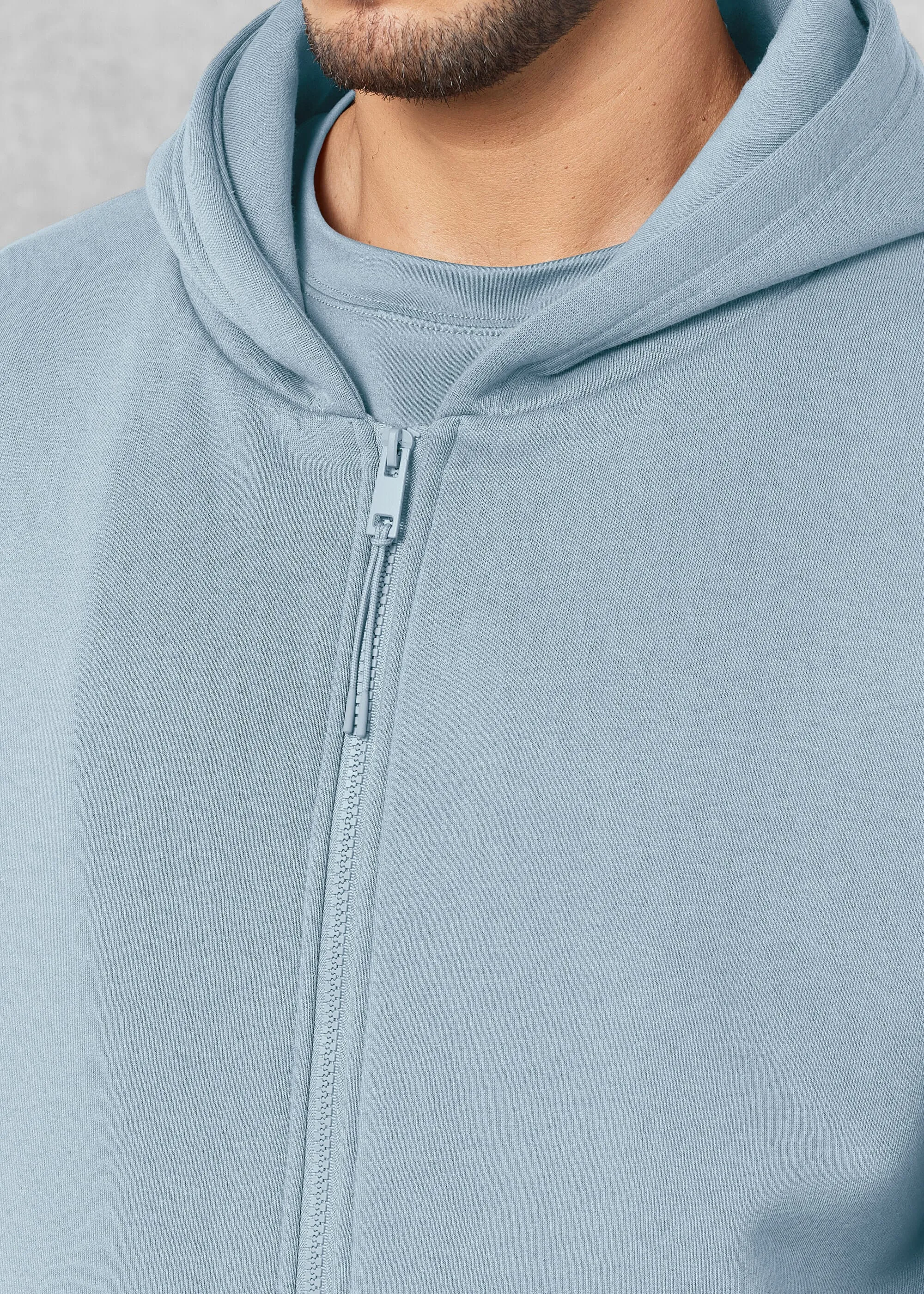 THE GIVING MOVEMENT COTTON OVERSIZED ZIP HOODIE