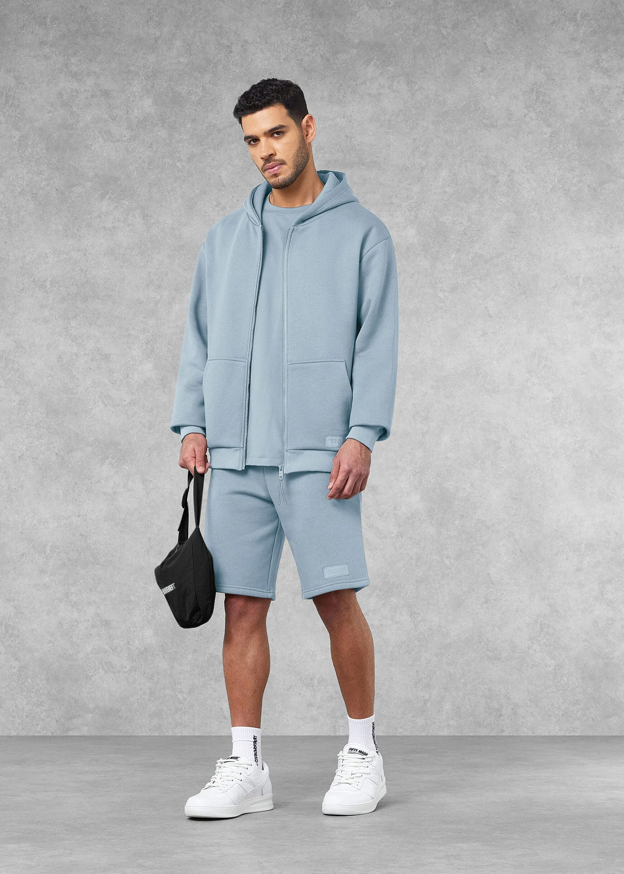 THE GIVING MOVEMENT COTTON OVERSIZED ZIP HOODIE