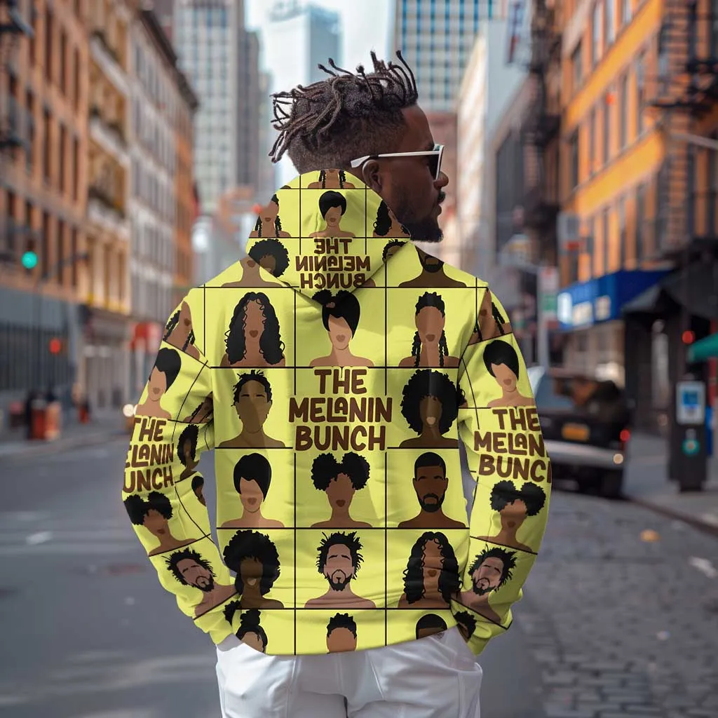 The Melanin Bunch African Zip Hoodie Afro Black People DT03