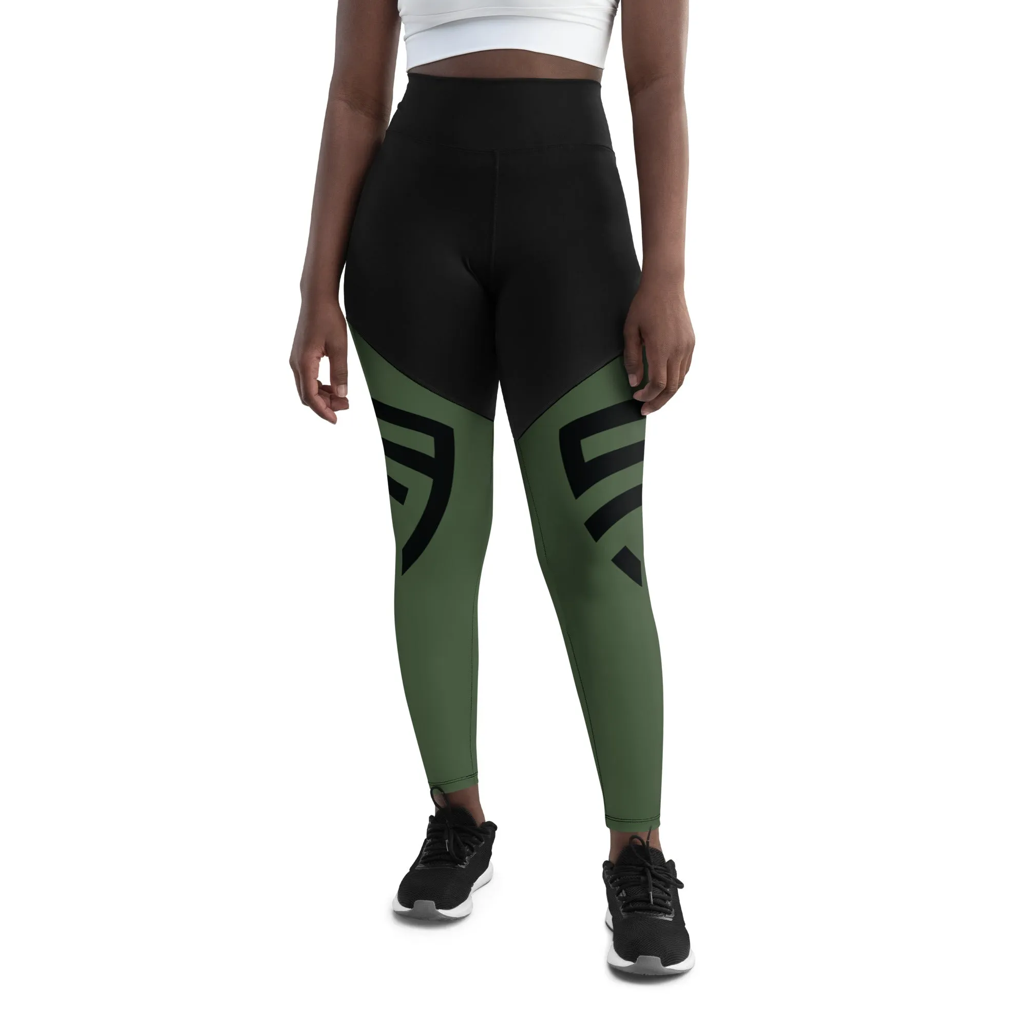 The Prototype Sports Leggings Army Green/Black