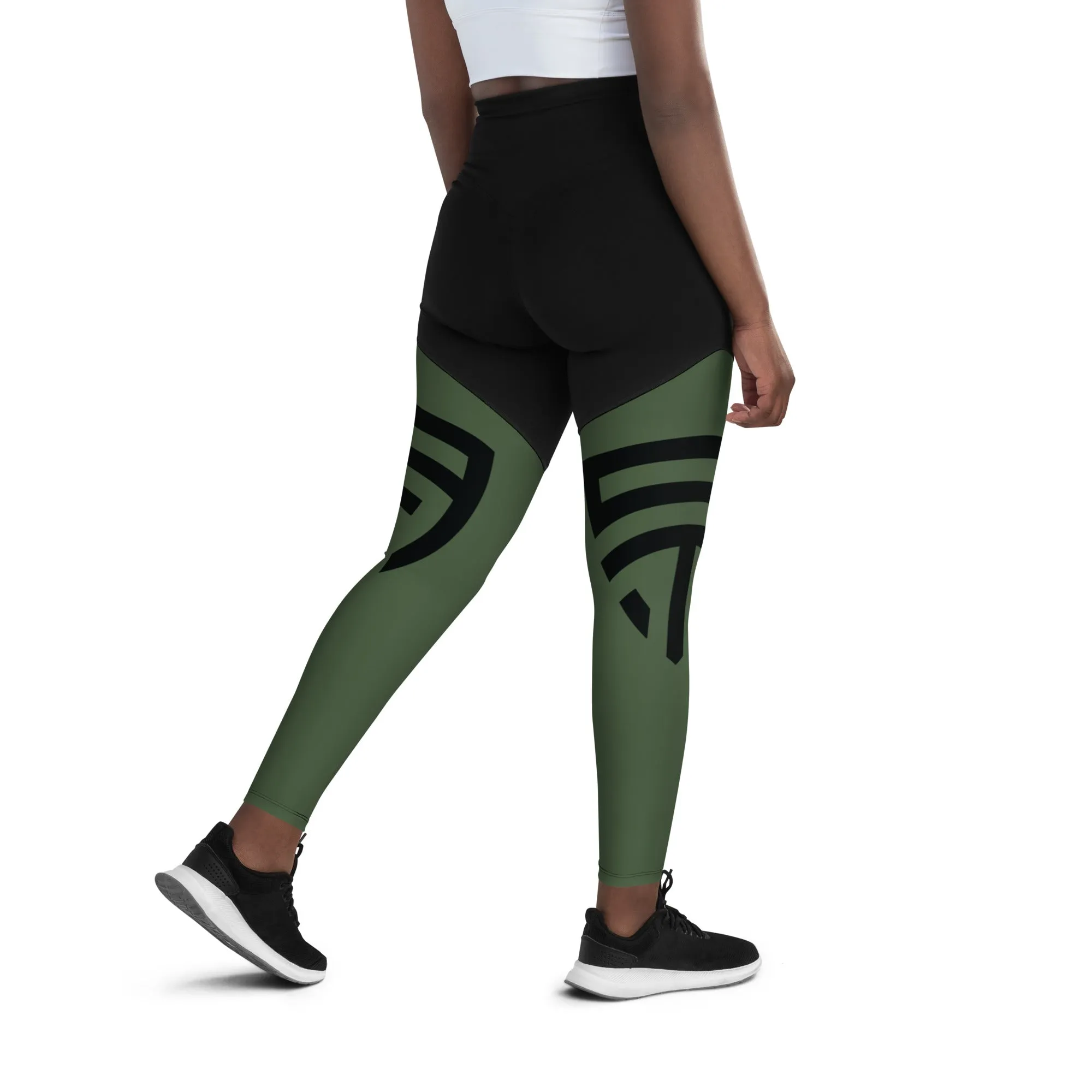 The Prototype Sports Leggings Army Green/Black