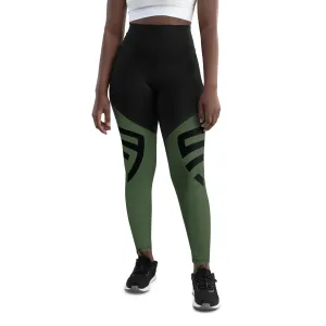 The Prototype Sports Leggings Army Green/Black