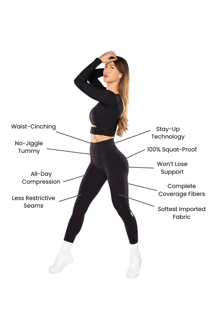 The TONA LiftFit Leggings - Sweet Peach - 27" Inseam