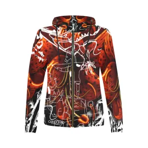 Tiger Lily Chasing the Dragon Women's Full Zip Hoodie