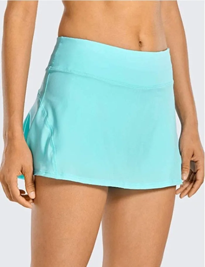 Tiktok Hot Sell Popular Women's Sports Tennis Golf Skirt Pants Pleated Shorts Back Waist Pocket Zipper Plus Size Skirt Pants