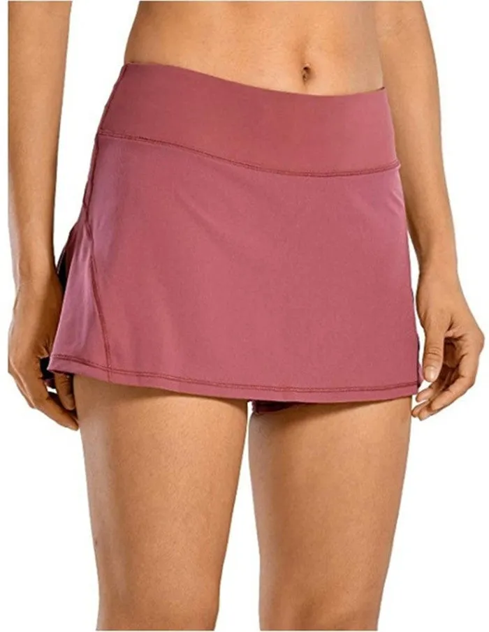 Tiktok Hot Sell Popular Women's Sports Tennis Golf Skirt Pants Pleated Shorts Back Waist Pocket Zipper Plus Size Skirt Pants