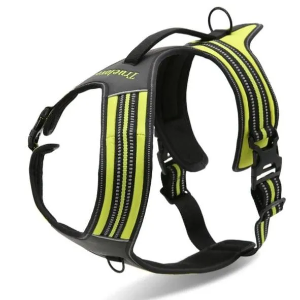 True Love Heavy Duty Sports Dog Harness - Neon Yellow, XS