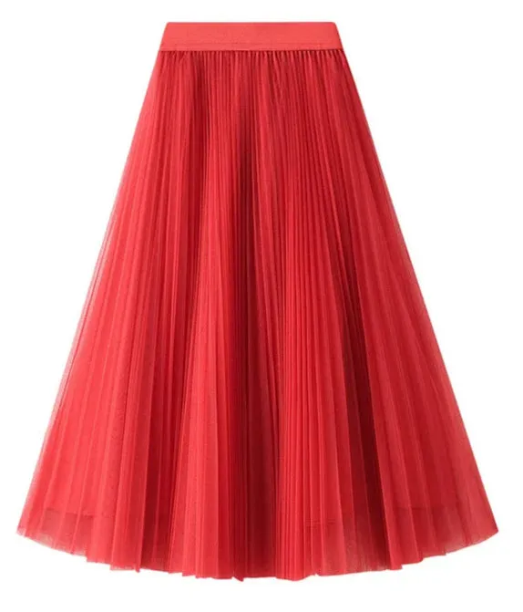 Tulle Maxi Skirt – Boho Summer A-Line Style