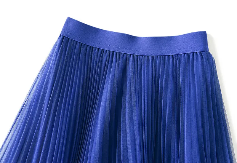 Tulle Maxi Skirt – Boho Summer A-Line Style