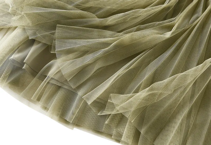 Tulle Maxi Skirt – Boho Summer A-Line Style