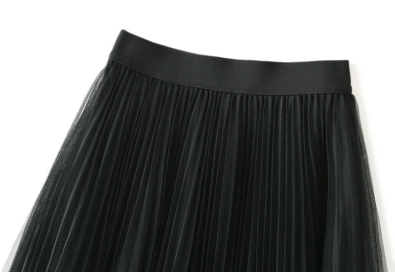 Tulle Maxi Skirt – Boho Summer A-Line Style