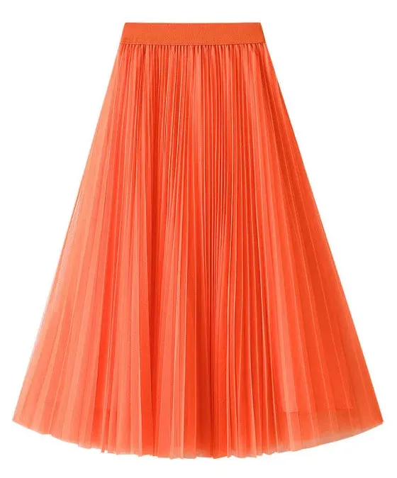 Tulle Maxi Skirt – Boho Summer A-Line Style