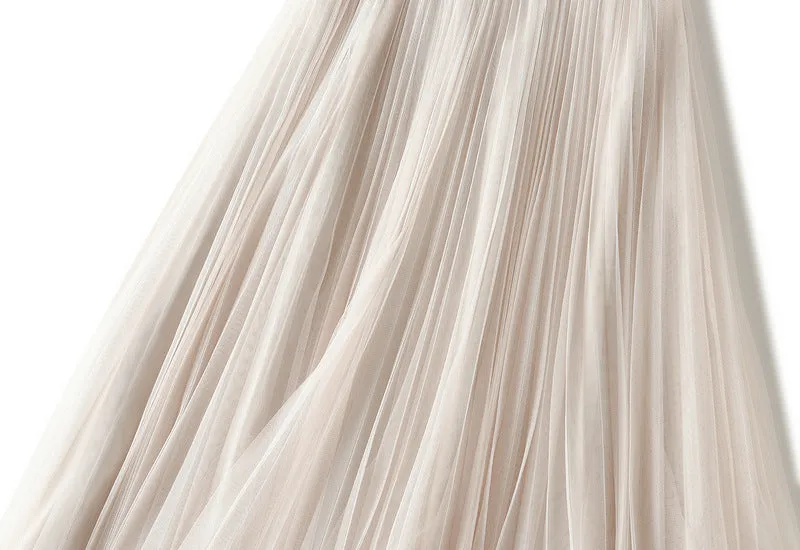 Tulle Maxi Skirt – Boho Summer A-Line Style